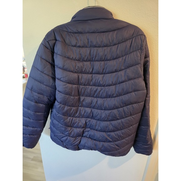 Quarry Jeans Thermic Jacket Men's XL EG Navy Puffer Faux Fur Lined Winter NWT - Picture 9 of 13